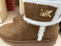 Michael Kors ラメ入りブラウンムートンブーツ　20cm