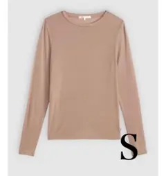 新品　リーバイス　ロングスリーブレイヤードTシャツ レディース　ベージュ　Sのサムネイル