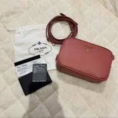 新品　プラダ　PRADA ミニポシェット　ショルダーバッグ　サフィアノ