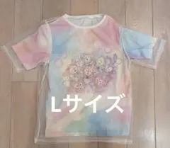 東京ディズニーリゾート　ダッフィー＆フレンズ　カラフルハピネスTシャツLサイズ