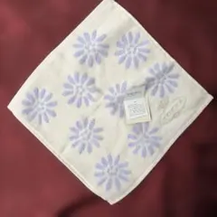 【新品】TOCCA トッカ タオルハンカチ ルーチェ 無撚糸 花柄 パープルのサムネイル