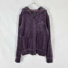hummel ヒュンメル　ベロアパーカー　パープルパーカーのサムネイル