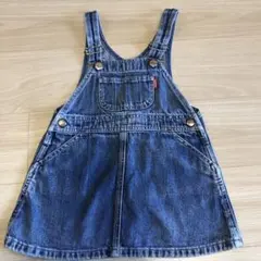 ミキハウス　ジャンバースカート　デニムスカート