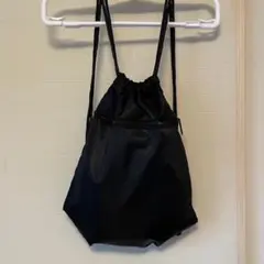 新品未使用　ナップザックM　無地　黒｜部活・水泳に使える　Y2K　ノームコア