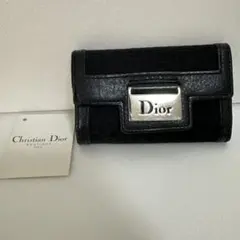 Christian Dior 6連キーケース ブラック ロゴプレート レザー - メルカリ