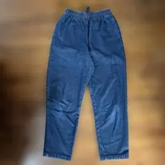 GU ダークブルー 長ズボン コットン100%