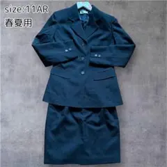 スーツ 11号 11AR 背抜き 春夏用 ブラック