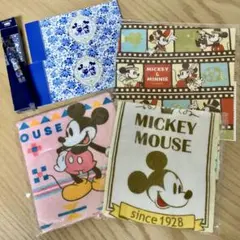東京ディズニーリゾート&ディズニーストア生地・リボン・ワッペン９点セット　新品 東京ディズニーリゾート&ディズニーストア生地・リボン・ワッペン9点