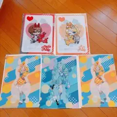 初音ミク×RODY K賞 クリアファイル＆ステッカーセット 5枚セット