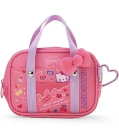 サンリオ　スクバ風ミニポーチ(#サンリオ学園きらめき部) ハローキティ