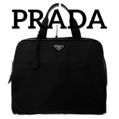 PRADA プラダ トートバッグ ナイロン 黒 南京錠 A4 ショルダーバッグ