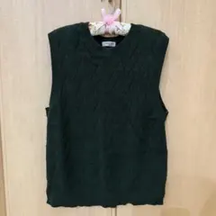 サマンサモス SM2 SamansaMos2 ベスト 緑 濃い緑 フリーサイズ