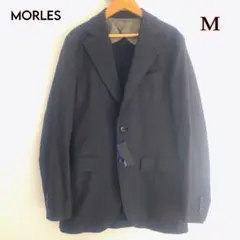 MORLES 麻混ブラックテーラードジャケット 【M】
