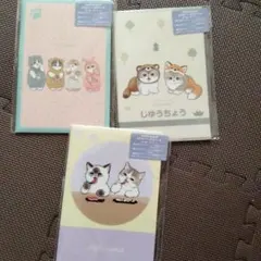 モフサンド(mofusand)　A5カバー付きノート　3点　セリア　新品