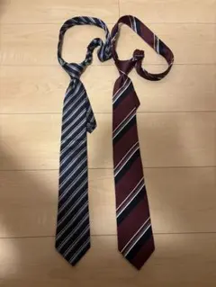 Mr.JUNKO REGAL ワンタッチネクタイ 2本セット ストライプ