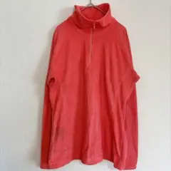 【訳あり】コロンビア フリース ハーフジップ コーラルピンク L