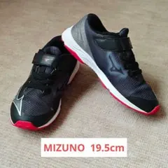 ミズノ MIZUNO スピードスタッズ4 19.5cm 黒/赤 ジュニア キッズのサムネイル