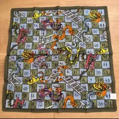 ［新品・未使用] ヴィヴィアンウエストウッド 日本製 へび柄ハンカチーフ カーキ