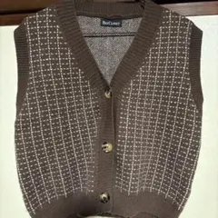 DAY CLOSET ブラウン ニットベスト
