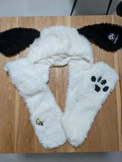 スヌーピー　マフラー/手袋つきファンキャップ