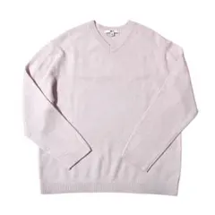ユニクロC　カシミヤリラックスVネックセーター　ピンク　M