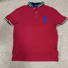 POLO RALPH LAUREN レッド系Mカスタムフィットポロシャツ