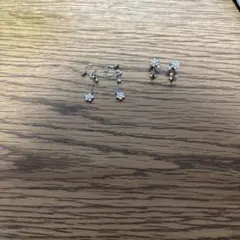 セット　フラワーモチーフ イヤリングセット