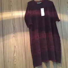 佐藤繊維、M &KYOKOのリバーシブルワンピース、新品、試着なし、柔らか素材