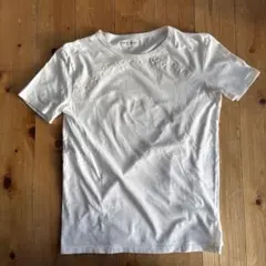 エンポリアルマーニ　ホワイトTシャツ　 首　汚れありのサムネイル