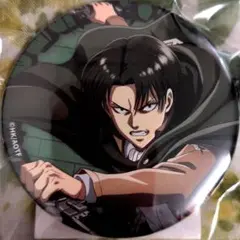 進撃の巨人 キャラ福 쿠지 ONLINE 缶バッジ リヴァイ