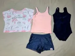 【160cm】セパレート水着 スクール水着 4点セット