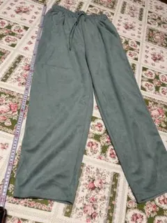 chocol raffine robeミントグリーンパンツ春秋冬とろみゆったり