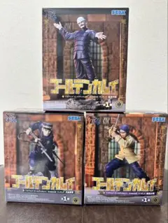 ゴールデンカムイXrossLinkフィギュア 鶴見中尉 月島軍曹 鯉登少尉 3点