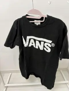 VANS 로고 프린트 티셔츠 블랙