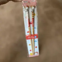 サンリオHello Kitty さるマスコット付き箸 21cm AND45