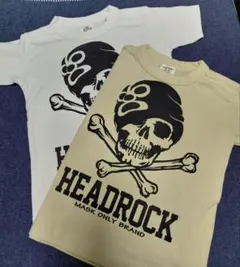 HEADROCK スカルデザイン Tシャツ 100cm２枚セット【新品タグ付】のサムネイル