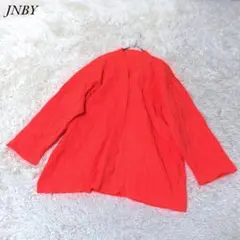 JNBY ジェイエヌビーワイ カーディガン M 蛍光ピンク ミドル丈 レア 美品のサムネイル