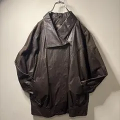 90's vintage オーバーサイズ レザー 本革 ブルゾン ジャケット