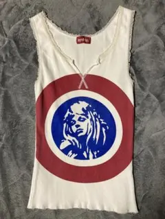 HYSTERICGLAMOUR×RAMONESヒステリックグラマータンクトップ白 - メルカリ