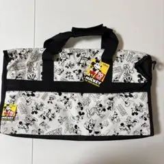 ☘️ 【新品未使用】ミッキー ボストンバック 旅行 肩掛け◎ 白黒 タグ付き ☘️