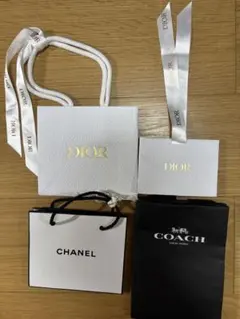 Dior・Chanel・Coach ショップ袋セット