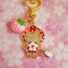 キーホルダー 猫 ハンドメイド 茶トラ 猫ずきんちゃん