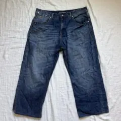 美品☆ROCAWEAR デニム 42W 90sロカウェア HIPHOP 極太