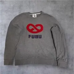 00s FUBU グレー スウェット　ストリート　y2kのサムネイル