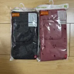 UNIQLO フリース　レギンス 90cm グレー・ピンク
