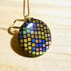 【2WAY】ヴィンテージ マザーオブパール スカーフクリップ 白蝶貝 ペンダント