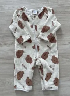 Dick Bruna フリースロンパース　クマ柄　70-80