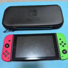 Nintendo Switch 赤/緑 本体 ドック、充電器、ケース付き