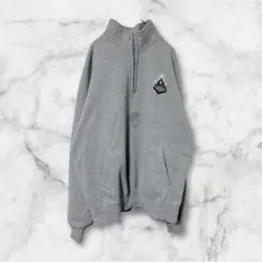 Champion チャンピオン カレッジロゴ ハーフジップスウェットグレー