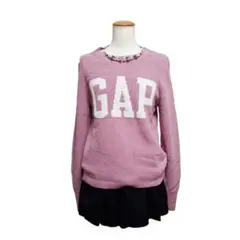 GAP　ギャップ　ロゴニット　ピンク　M　y2k　archive